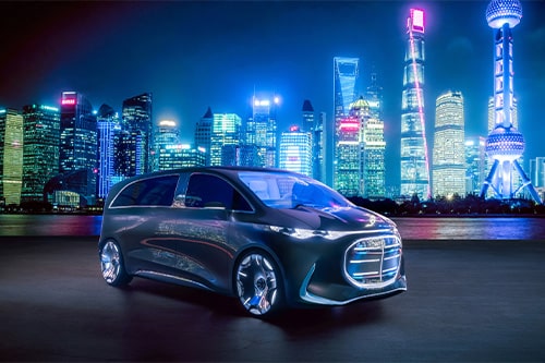 Luxus pur, wenn auch zurzeit erst nur eine Studie: die neue V-Klasse von Mercedes
