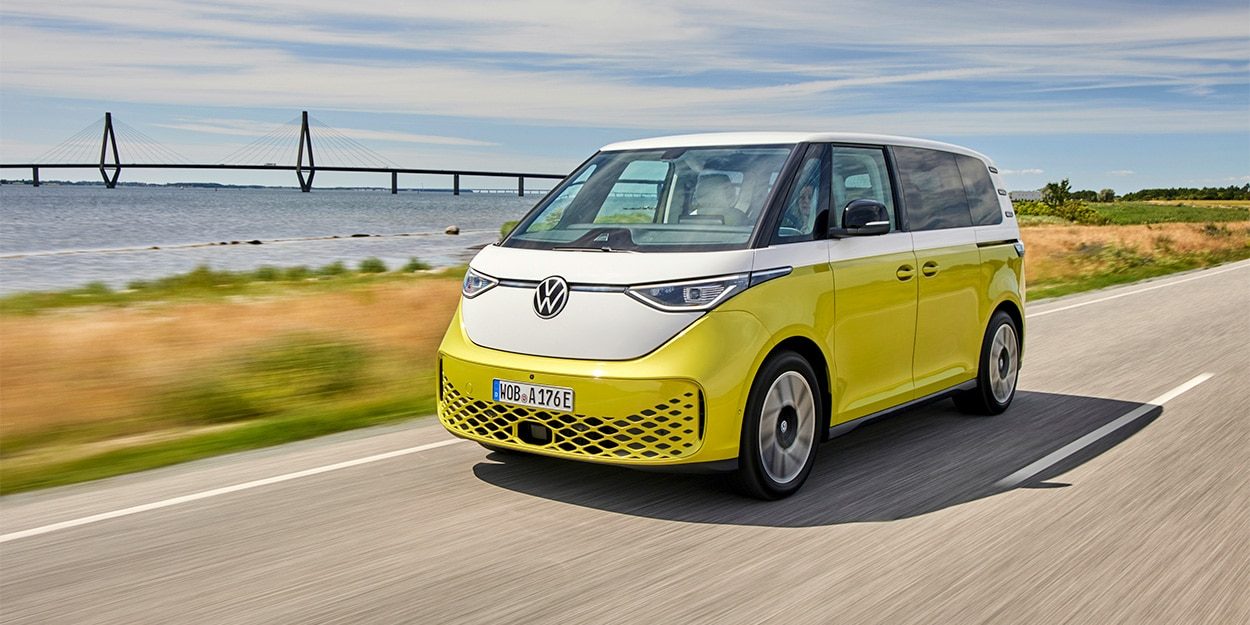 Vollelektrischer Van mit modernem Design und Retro-Charme: der VW ID. Buzz